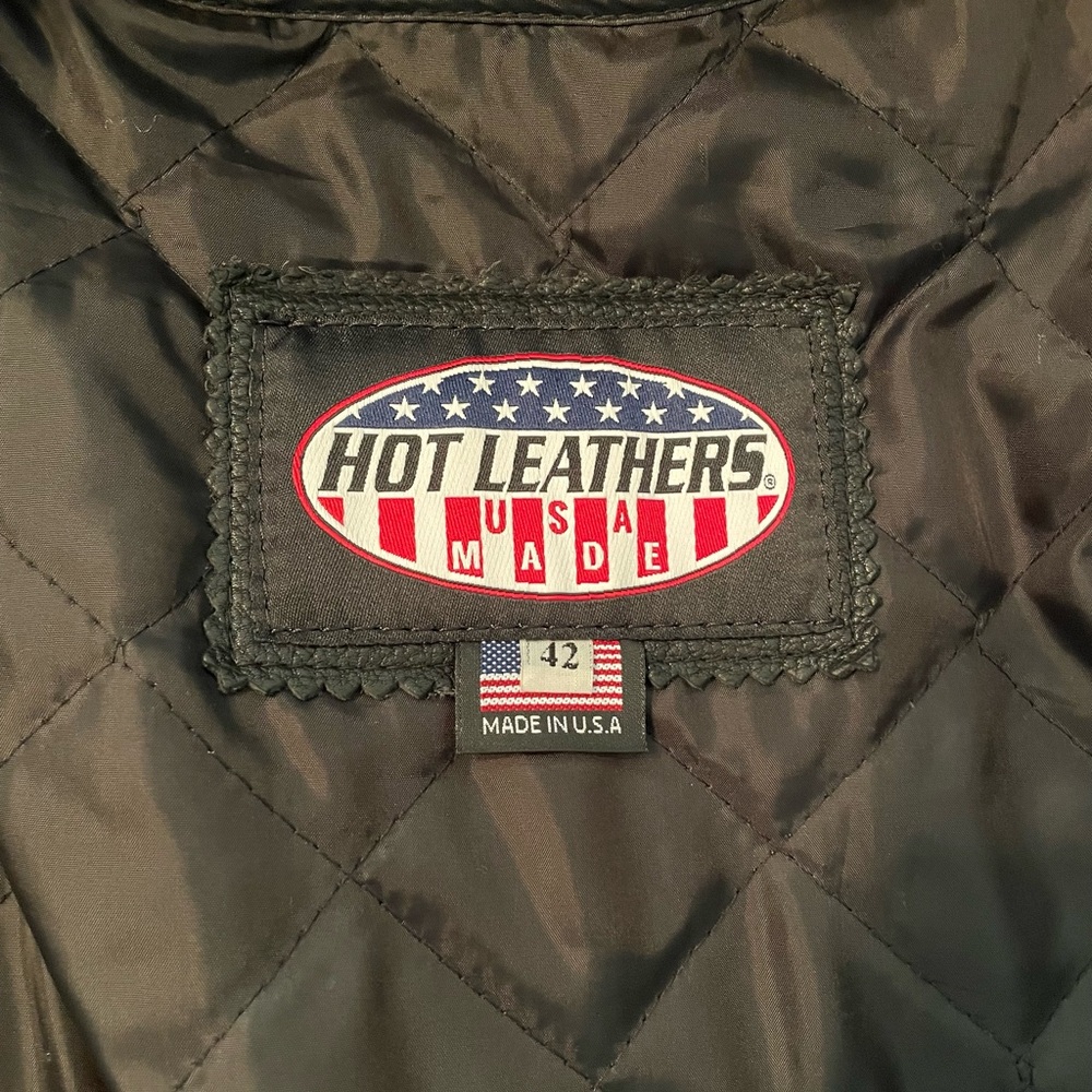 Mens Cafe Racer Black Leather Biker Jacket Made in USA - Picture 3 of 13
